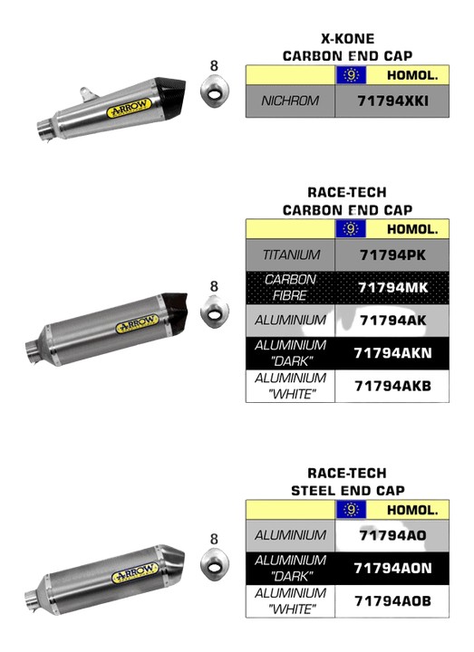 SILENCIEUX ARROW POUR ER-6N / ER-6F  2012›2016