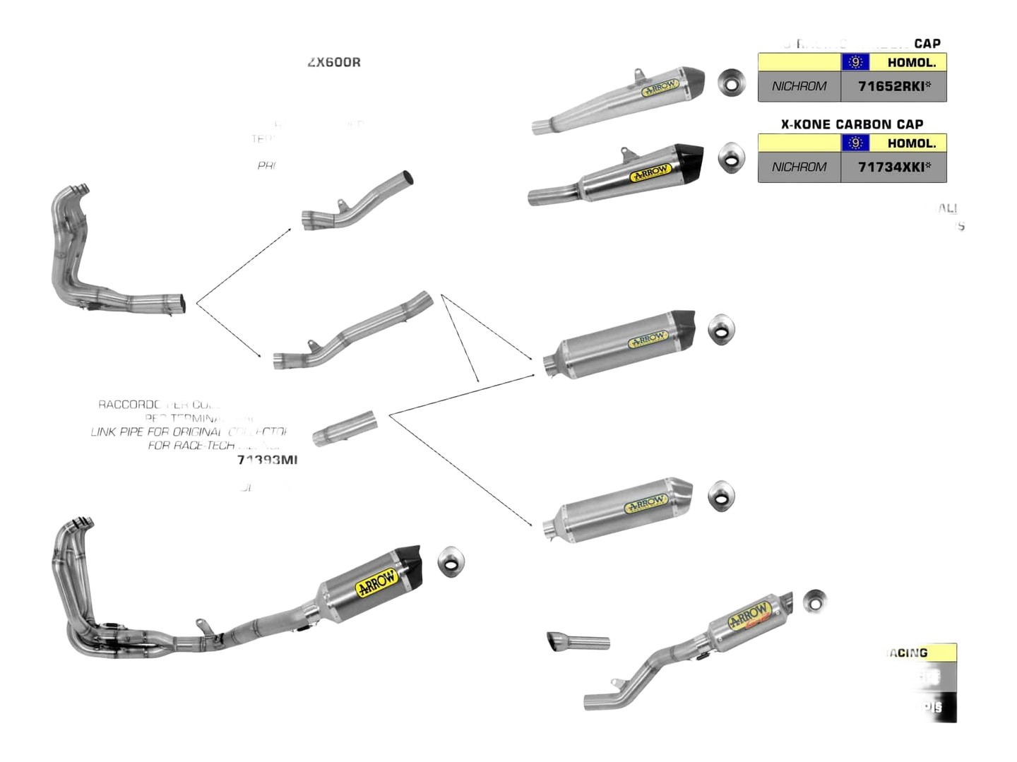 SILENCIEUX ARROW POUR ZX-6R / ZX-6R 636  2009›2016