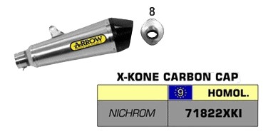 SILENCIEUX ARROW POUR GSF 650 BANDIT  2007›2013
