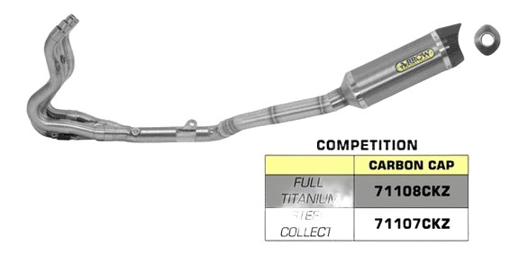 LIGNE COMPLETE ARROW COMPETITION POUR GSX-R 750 2011›2016