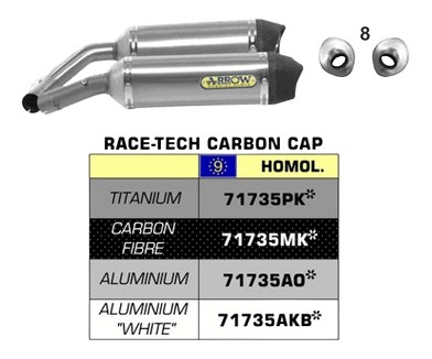 SILENCIEUX  DOUBLE ARROW POUR YZF R1 2009›2014