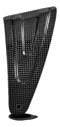 PATTE DE SILENCIEUX CARBONE AKRAPOVIC RSV4 2015›2024 (P-MBA10R7)