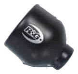 PROTECTION DE SILENCIEUX R&G RACING NOIR OVAL DROIT