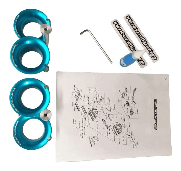 KIT CORNETS D'ADMISSION RACING SUZUKI 1000 GSXR 2017›2020 (VS40)