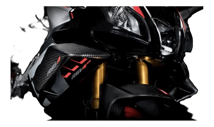 Pack Kit Aerodynamic avec Ailerons et Prise d'air Carbone pour Aprilia RSV4
