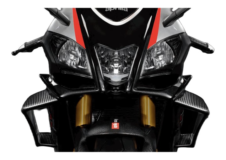 Pack Kit Aerodynamic avec Ailerons et Prise d'air Carbone pour Aprilia RSV4