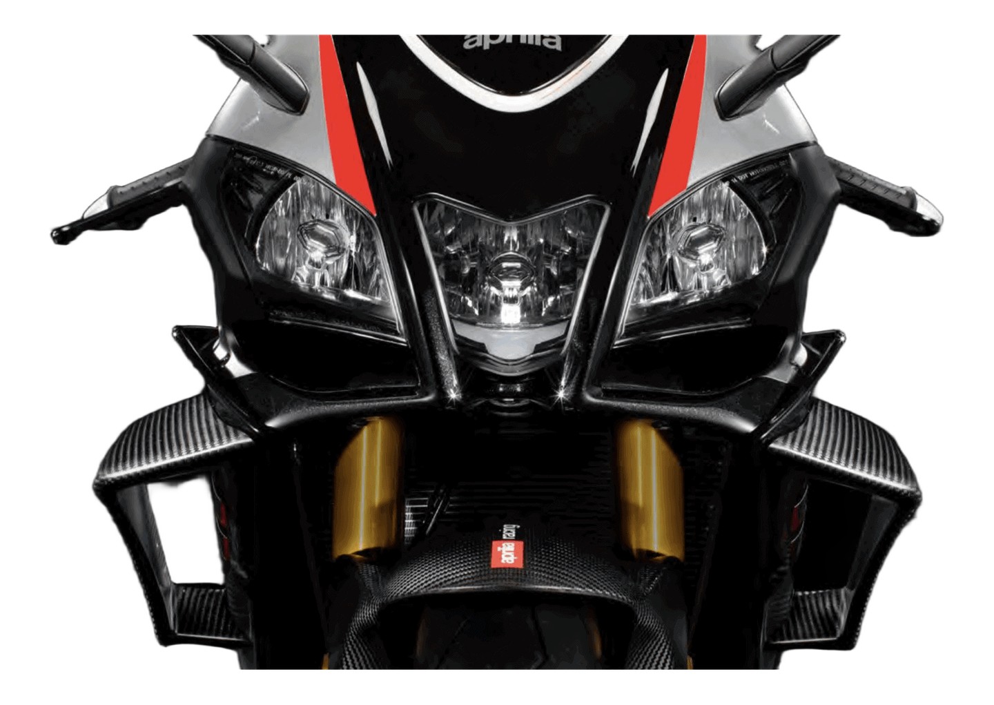 Pack Kit Aerodynamic avec Ailerons et Prise d'air Carbone pour Aprilia RSV4