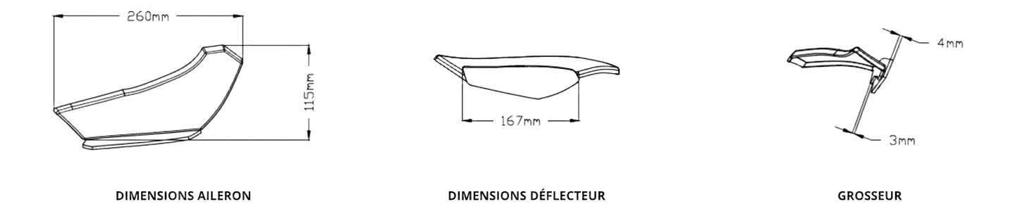 Ailerons Aprilia RSV4 RR RF