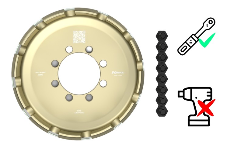 CLOCHE D'EMBRAYAGE TYPE ORIGINE KBIKE EN ERGAL POUR DUCATI (CAMP0SW)