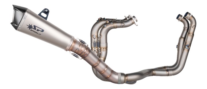 Ligne complète SPARK en titane silencieux Konix pour APRILIA RSV4 2017-2025 (GAP8804T)