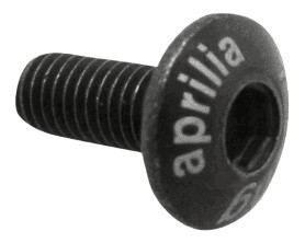 Vis M5x12 gravé " Aprilia Racing" (896175)