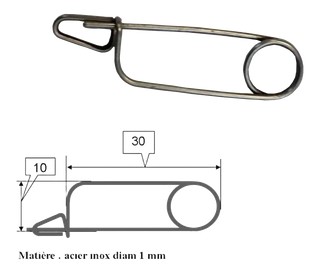 Épingle de Sécurité de Freinage - HOMOLOGUÉE FFM