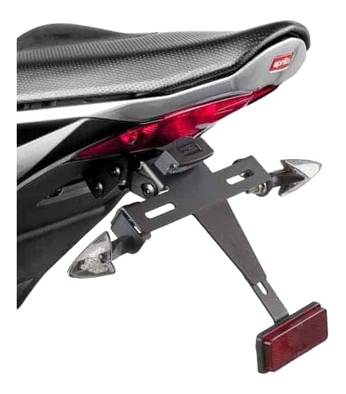 Support plaque et clignotants Puig pour Aprilia RSV4 et Tuono V4 Factory RR homologué