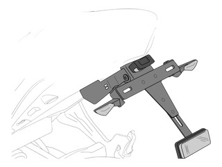 Support de plaque Puig pour Ducati Streetfighter 848 1100 1098 S