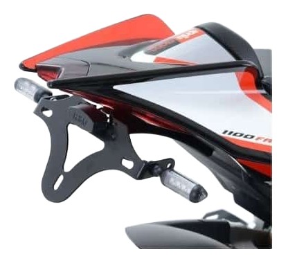 Support de plaque noir R&G Aprilia RSV4 Tuono V4 15›20