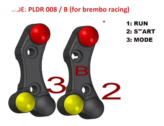 COMMODO RACING DROIT JETPRIME S1000RR 15›18 (PLD008)