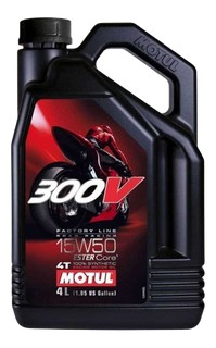 HUILE MOTO MOTUL 300V 15W50 EN BIDON DE 4 L