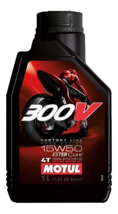 HUILE MOTO MOTUL 300V 15W50 EN BIDON DE 1 L