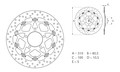 Disque de frein Avant BREMBO Oro ZX10R 08›15