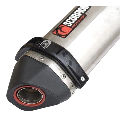 Protection de silencieux R&G RACING noir Scorpion Red Power/Serket