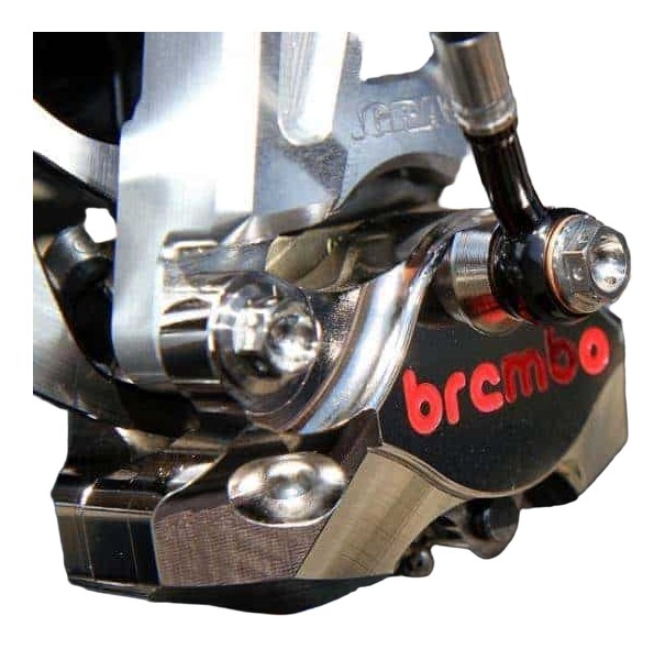 ETRIER ARRIERE BREMBO P2 34 CNC NICKEL ENTRAXE 84MM (120A44140)