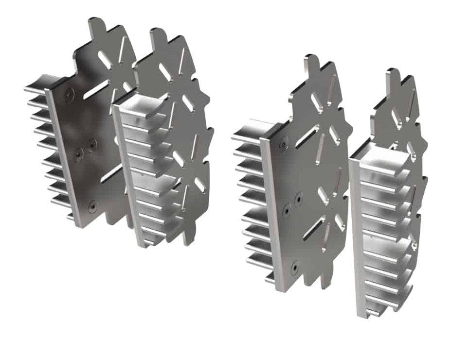Radiateur couleur argent