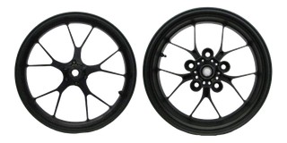 PAIRE DE ROUES ALU FORGÉE NOIRE APRILIA RSV4 2015›2024