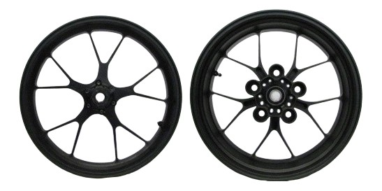 PAIRE DE ROUES ALU FORGÉE NOIRE APRILIA RSV4 2015›2024