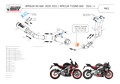 Ligne complète MIVV MK3 carbone/inox APRILIA RS 660 / TUONO 660 (A.013.SM3C)