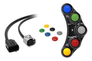 Commodo racing gauche JETPRIME pour KAWASAKI ZX-10R 2021-2023 (PLSR054)