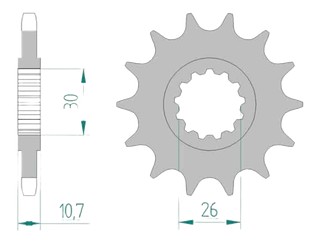 Pignon de sortie de boite YAMAHA MT-09 2017›2024