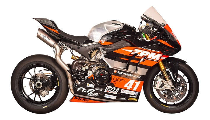 Demi ligne inox SPARK + double Silencieux GRID-O pour DUCATI PANIGALE V4 / S / R 2018›2022 (GDU8826T)