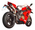 Demi ligne inox SPARK + double Silencieux GRID-O pour DUCATI PANIGALE V4 / S / R 2018›2022 (GDU8826T)