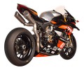 Demi ligne titane SPARK + double Silencieux GRID-O pour DUCATI PANIGALE V4 / S / R 2018›2022 (GDU8827T)