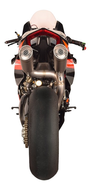 Demi ligne titane SPARK + double Silencieux GRID-O pour DUCATI PANIGALE V4 / S / R 2018›2022 (GDU8827T)