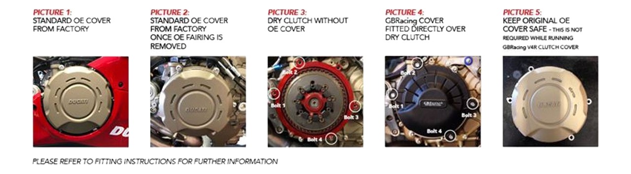 COUVERCLE D'EMBRAYAGE GB-RACING DUCATI PANIGALE V4 R 2019-2021