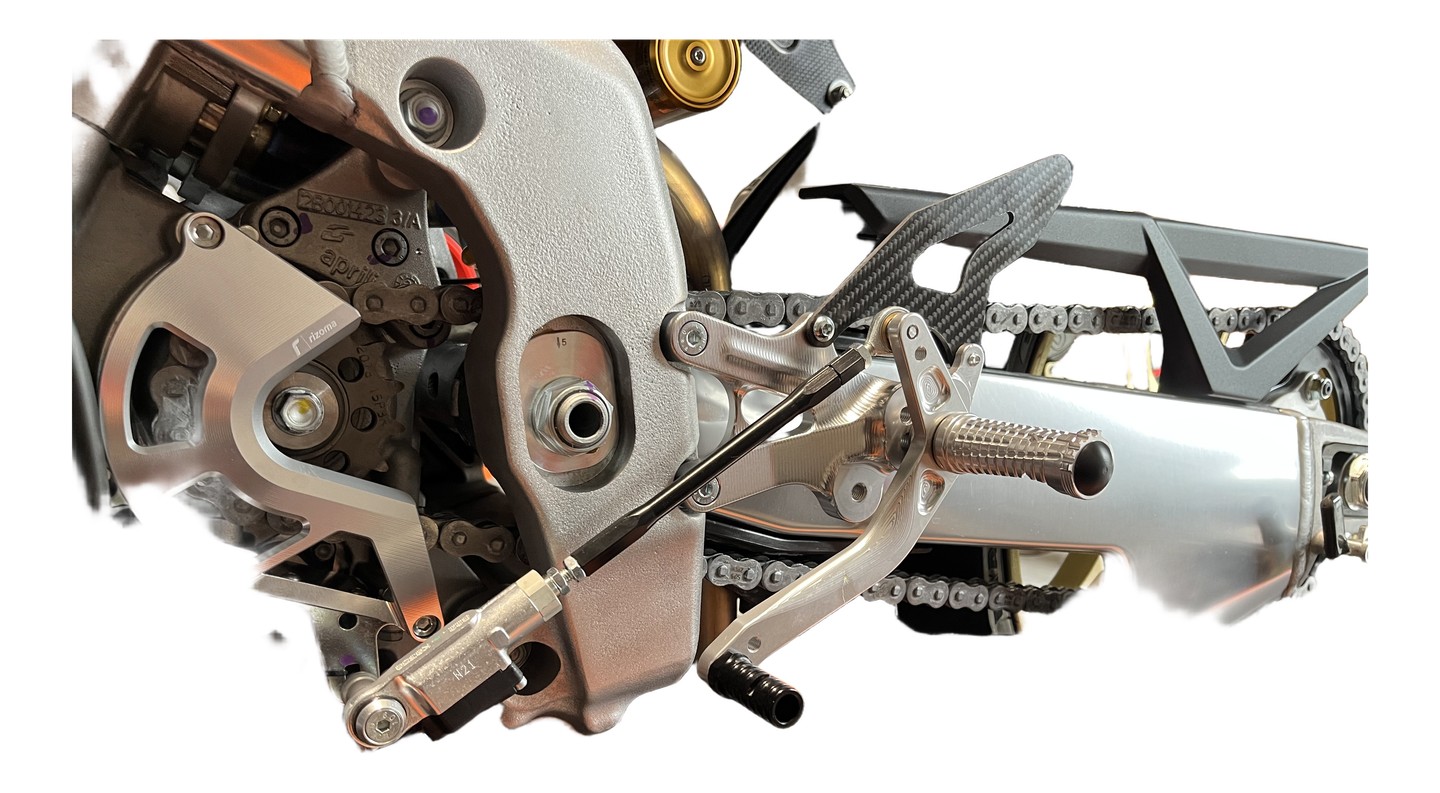 Commandes reculées inversées SPIDER Aprilia RSV4 2017-2025 (10.A172)