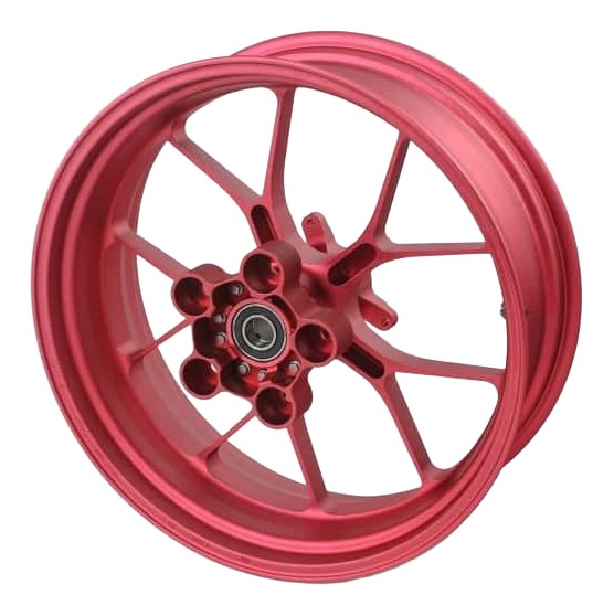 Paire de roues en alu forgées rouge Aprilia RSV4 2015›2024