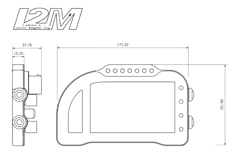 DASHBOARD RACING I2M CHROME LITE APRILIA RSV4