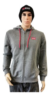 SWEAT ZIP CAPUCHE GRIS APRILIA