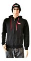 SWEAT ZIP CAPUCHE NOIR APRILIA
