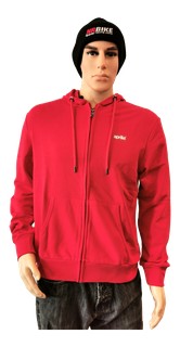 SWEAT ZIP CAPUCHE ROUGE APRILIA