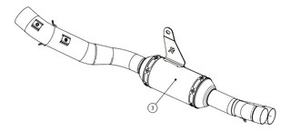 Tube intermédiaire Akrapovic L-A6R3 pour Aprilia RS660