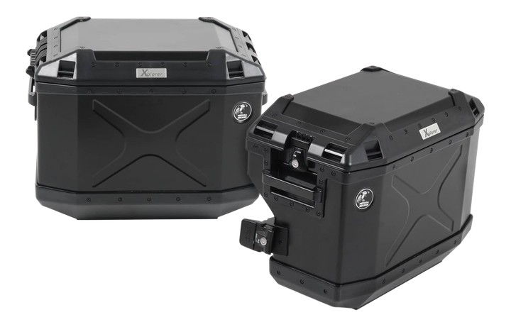 Kit supports + valises Xplorer Noir HEPCO&BECKER pour TUAREG 2021 › 2022