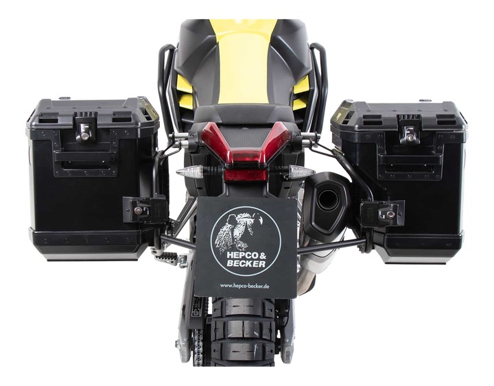 Kit supports + valises Xplorer Noir HEPCO&BECKER pour TUAREG 2021 › 2022