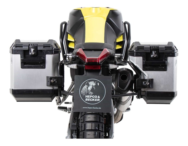Kit supports + valises Xplorer Alu HEPCO&BECKER pour TUAREG 2021 › 2022