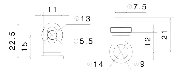 Kit de montage FR442B RIZOMA pour clignotant
