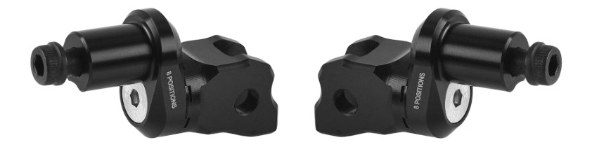 Repose pieds pilote RIZOMA pour Aprilia RS 660 / TUONO 660 (PE631B+PE856B)