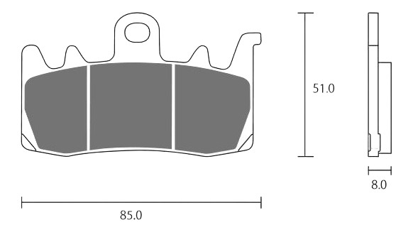 Plaquettes Racing vitesse ZCOO pour APRILIA RS 660 20-26 (B007EX)