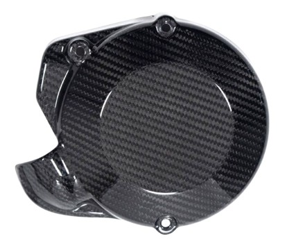 COUVERCLE D'ALTERNATEUR EN CARBONE BRILLANT ILMBERGER APRILIA RSV4 2021-2024